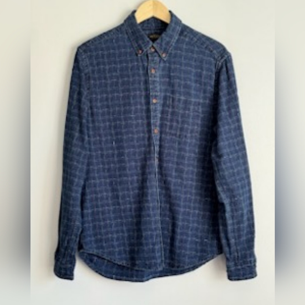 Shipmen Supply CPO Provisions Practical Utility Button Up Denim Shirt Medium